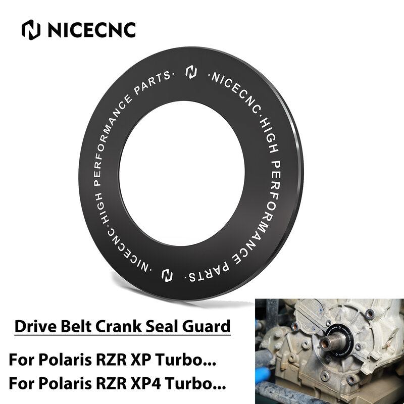 NICECNC UTV para Polaris, correia de transmissão, Crank Seal Guard, alumínio, RZR XP 4 Turbo, 2016, 2017, 2018, reforço de peças