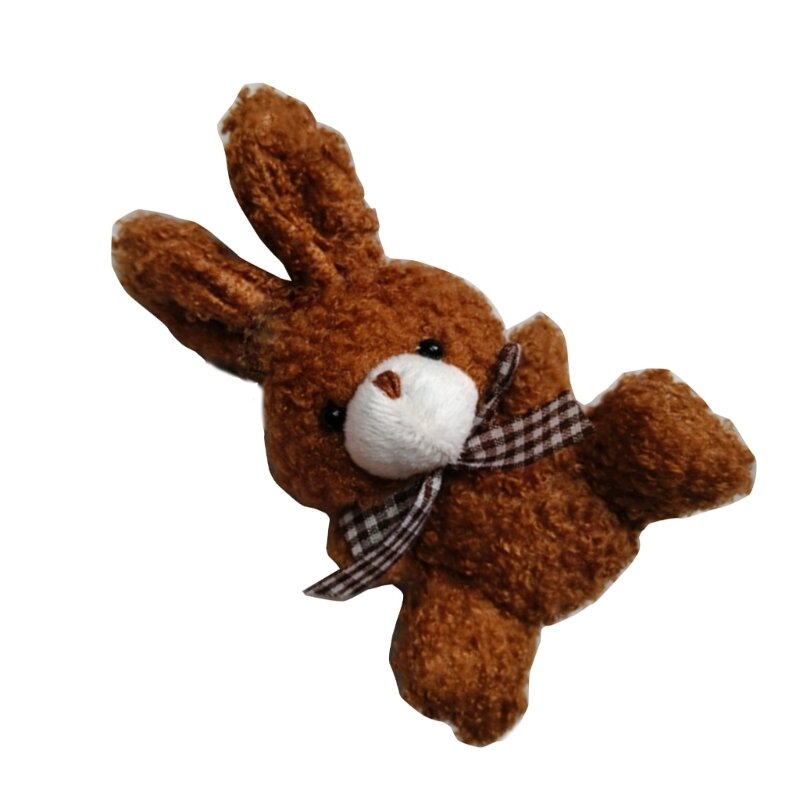 قلادة من القطيفة على شكل أرنب معلقة على شكل أرنب لدمى عيد الفصح وحقيبة هدايا