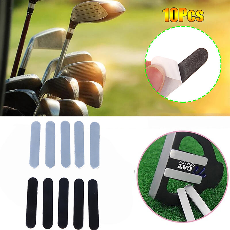 10Pcs Weighted Lead Tape Golf Weighted  Lead Tape Add Swing Weight For Golf Clubs For Driver Iron Putter Tennis Racket