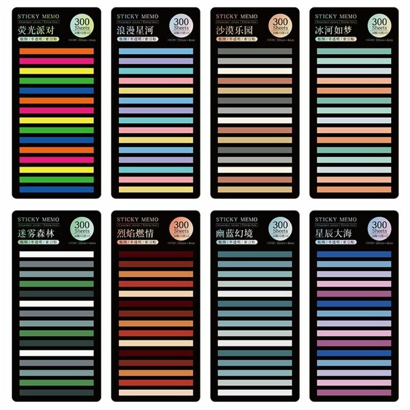 300 Vellen Diy Decoratie Kantoorbenodigdheden Leerling Briefpapier Label Bladwijzer Plaatste Het Plaknotities Met Labels Index Stickers