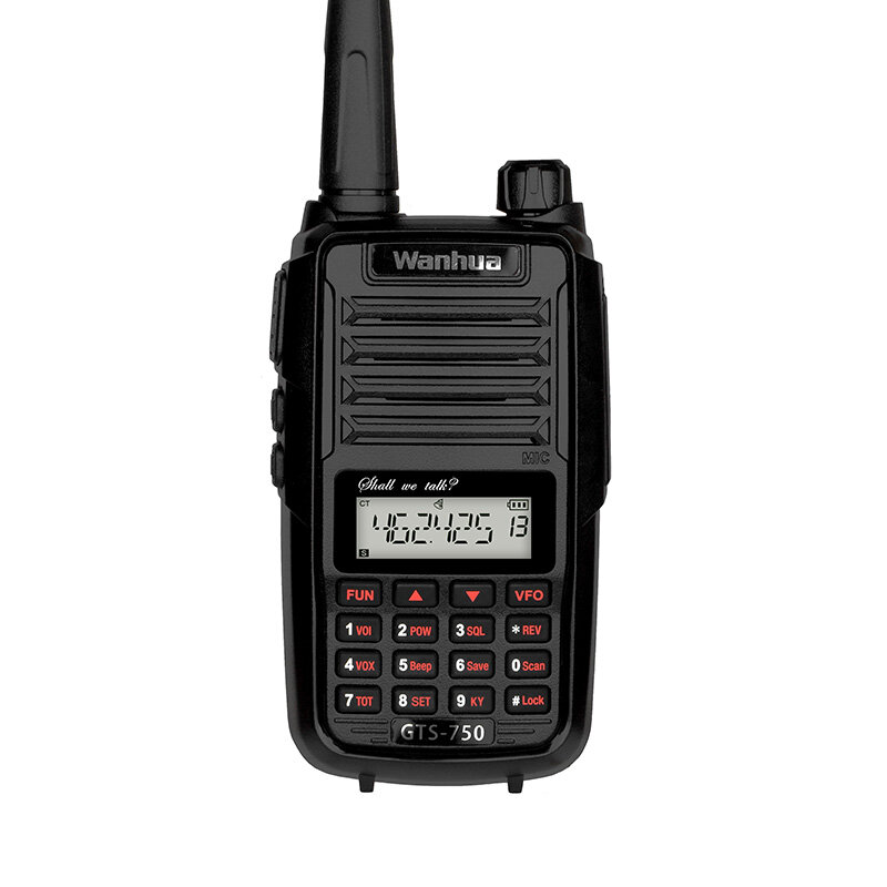 Wanhua GTS-750 Handheld Walkie Talkie Met Uhf Frequentie Van 400-470Mhz En 10Km Communicatie, 2800Mah Lithiumbatterij