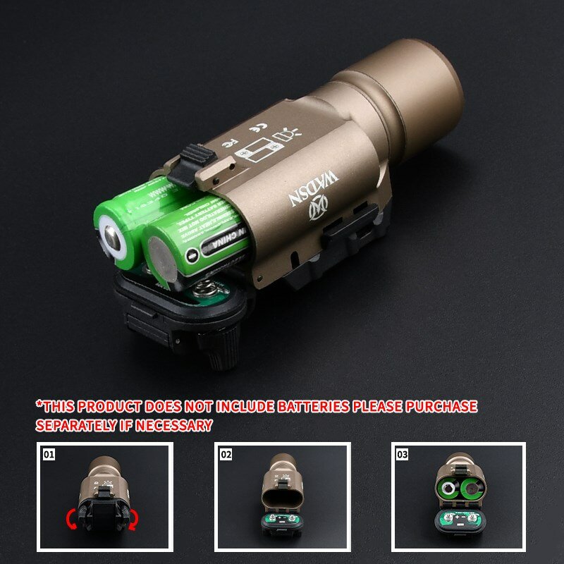 DulSurefir-Lampe de poche stroboscopique en métal pour odor, lumière scout pour arme airsoft, lanterne torche, X300U X300 Ultra XH35 X300V