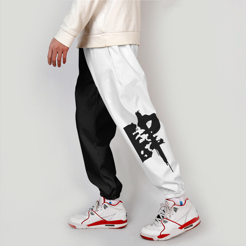 Creative Chinese Style Lion Dance Sweatpants Men Women Fitness Joggers Spring Cartoon Trousers Boys Fashion Jogger Pants