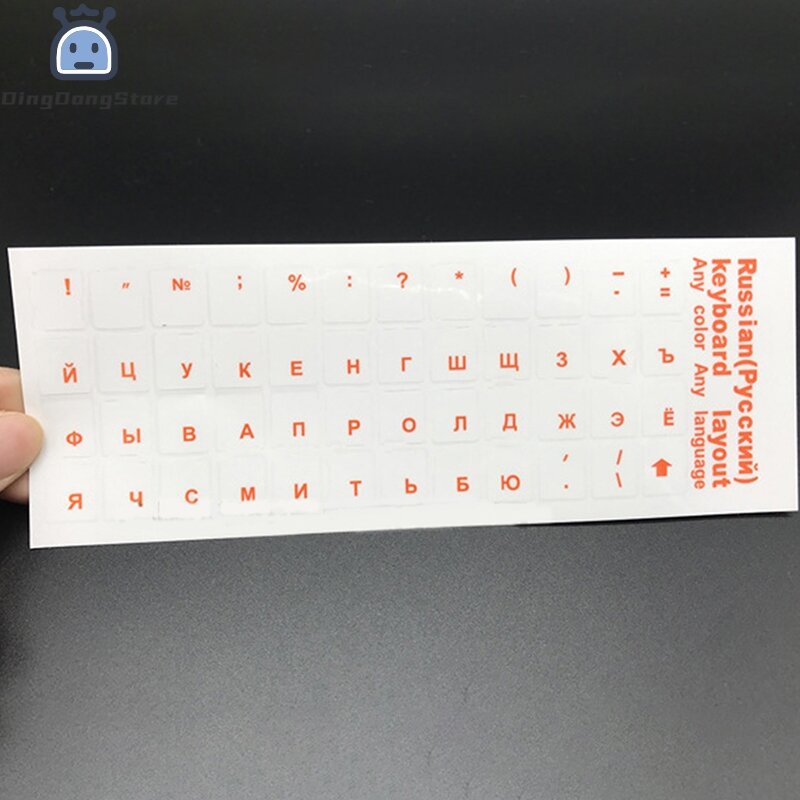 Universelle russische transparente Tastatur aufkleber für Laptop-Buchstaben Tastatur abdeckung für Notebook-Computer PC Staubs chutz