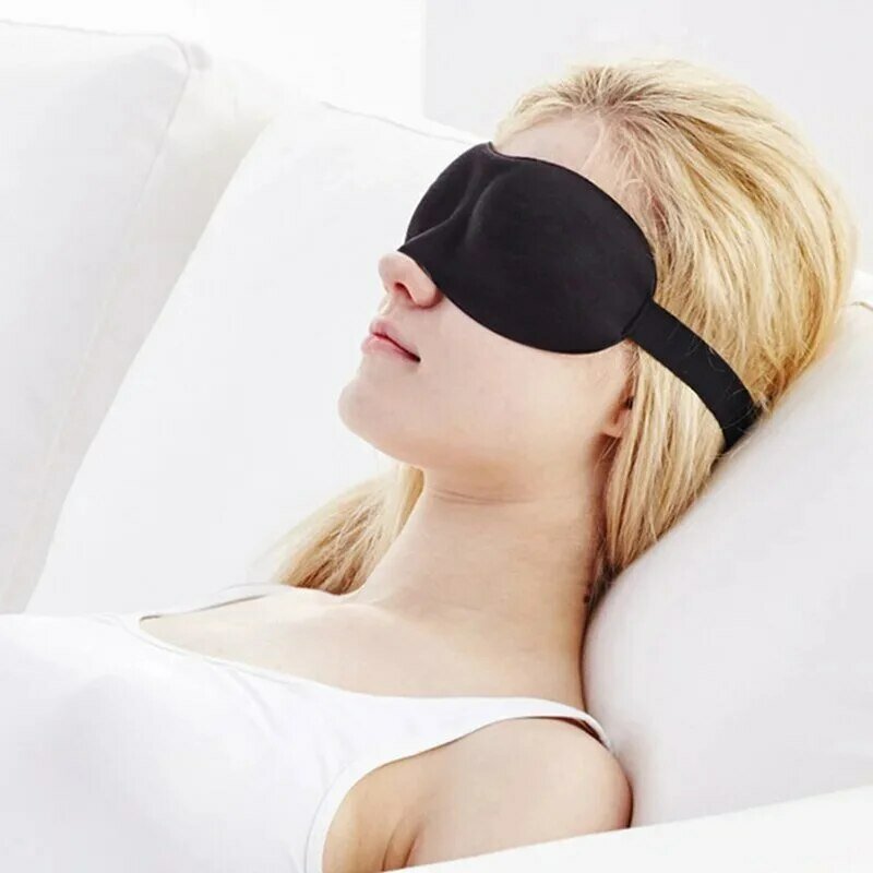 3D маска для сна, натуральная маска для сна, тени для глаз, накладки для глаз, женские и мужские мягкие переносные повязки на глаза для путешествий, 1 шт.