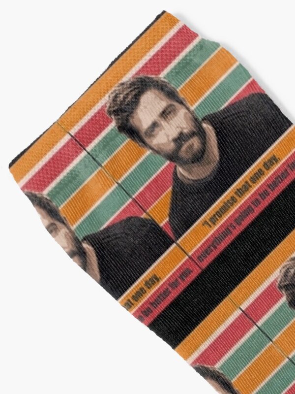 Jake Gyllenhaal I Promise That One Day-Chaussettes chaudes pour hommes et femmes, chaussettes de rugby personnalisées, à la mode, hiver