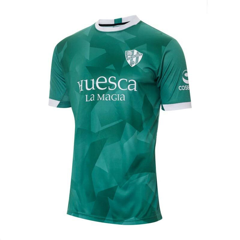 23-24 La Liga Hot Selling Team Huesca Top Zomer Burgertijdssport Outdoor Losse Top 3d Geprint T-Shirt Polo Niet-Aangepast