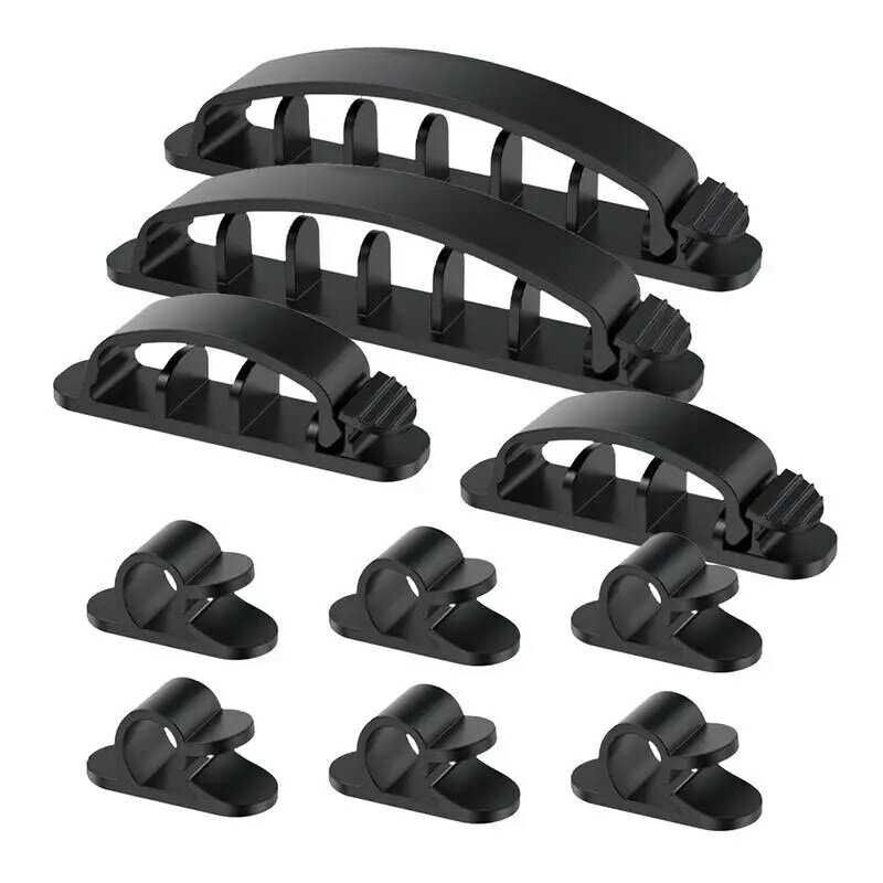 Cable Holder Clips Cable Organizer Clips Cord Holder No Punch Cable Management Cord Organizer Clips For Audio Cables And Wired