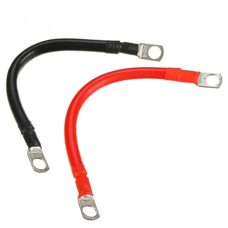 O-ring zaciskowy kabel łączący akumulator 100 A 19 cm 12 V 4 AWG drut miedziany dodatnie/ujemne akcesoria samochodowe nowość