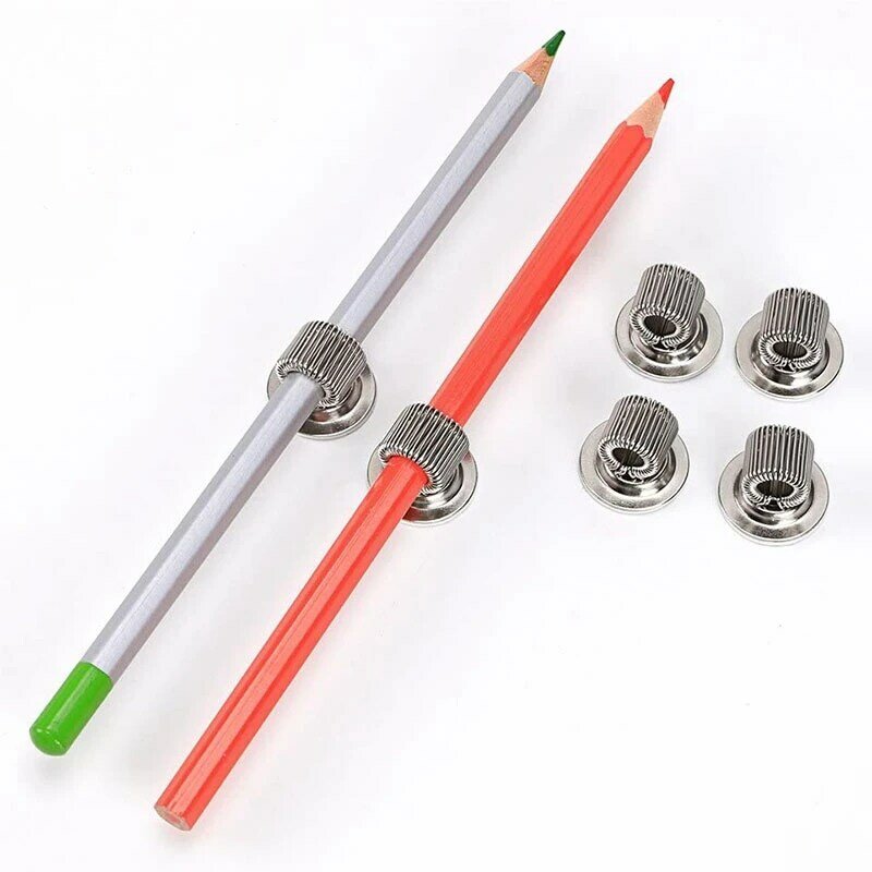 스테인레스 스틸 펜 연필꽂이 클립, 조절 가능한 용수철 루프, 자체 접착 펜 클립 홀더, 12 개