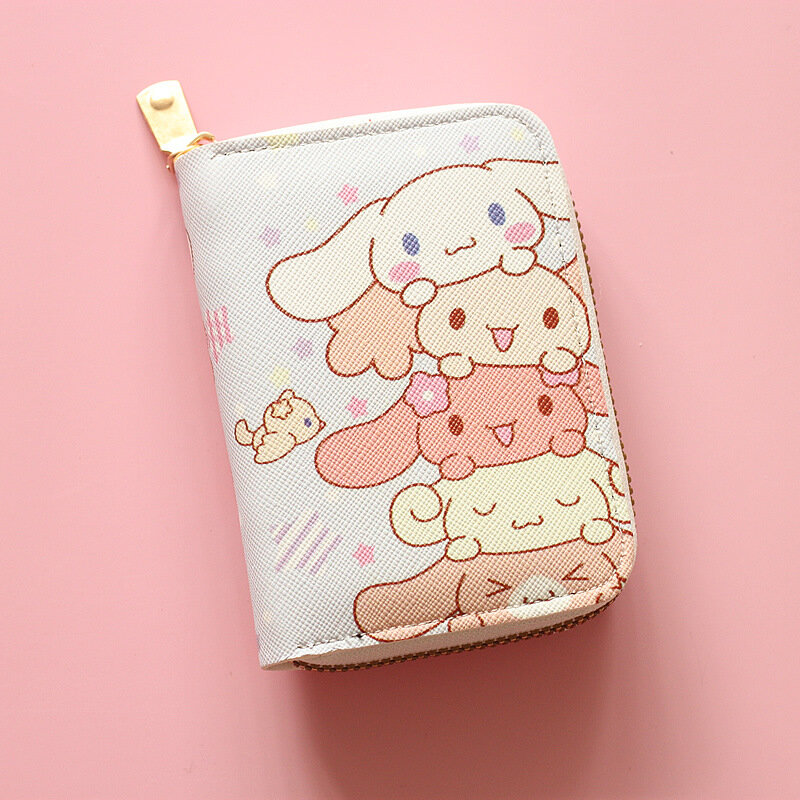Sanrio Hello Kitty portamonete Cinnamoroll My Melody Kuromi muslimah portafoglio portachiavi borse porta carte pochette regalo per ragazze