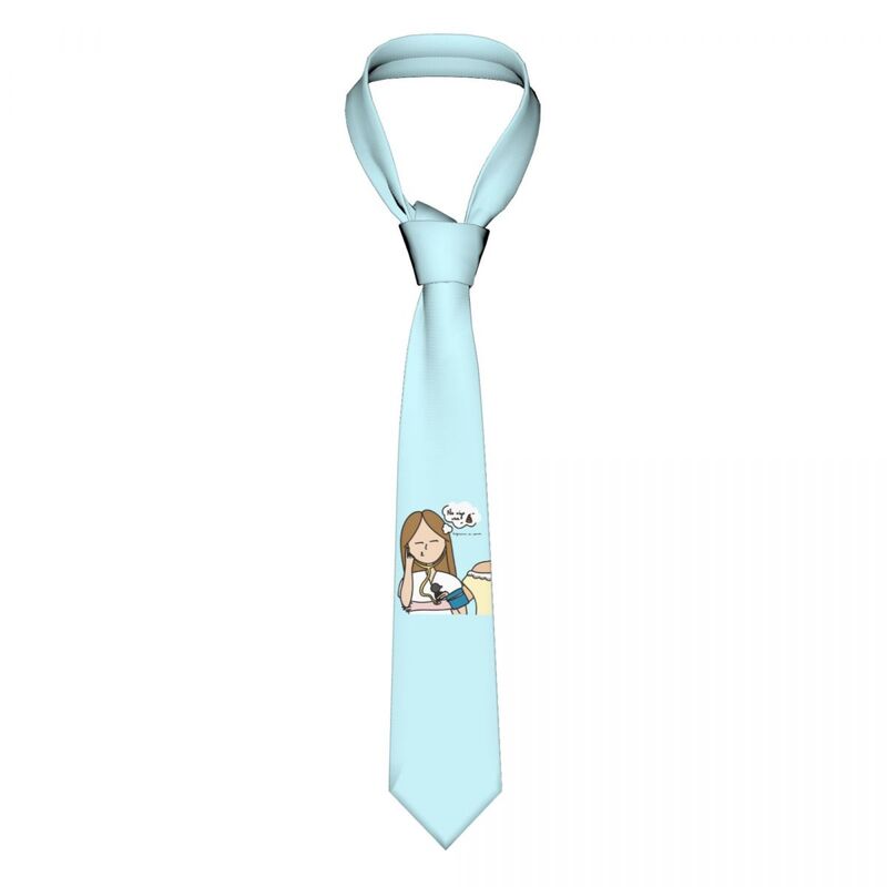 Corbata clásica de seda personalizada para hombre, accesorio para fiesta, médico, Enfermera