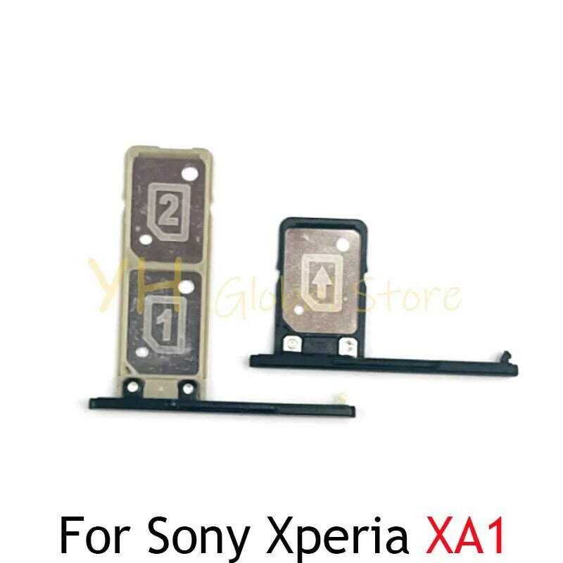 Soporte de bandeja con ranura para tarjeta Sim para Sony Xperia XA1, lector de tarjetas Sim, piezas de reparación