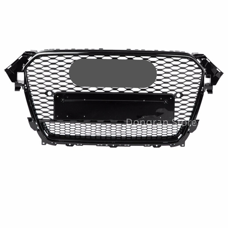 Für rs4 style front sport hex mesh waben haube grill glänzend schwarz für audi a4/s4 b16.5 2015-2019 auto-styling zubehör