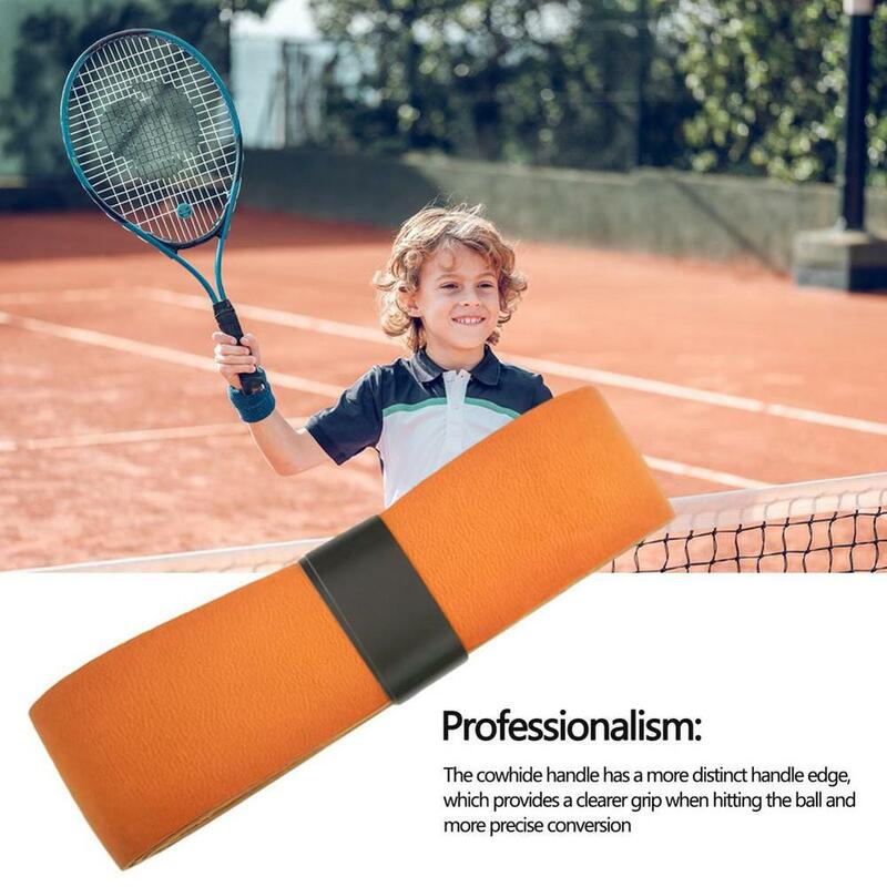 Poignée de rechange professionnelle pour raquette de tennis, cuir PU, raquette de badminton
