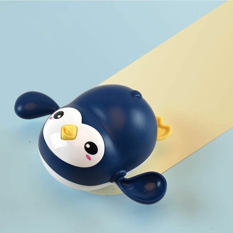 Cute Plastic Cement Penguin Water Fun Kids Bathing Toy Dinosaur Wind Up Toy Play Water Yacht Toy Clockwork nuoto Toy