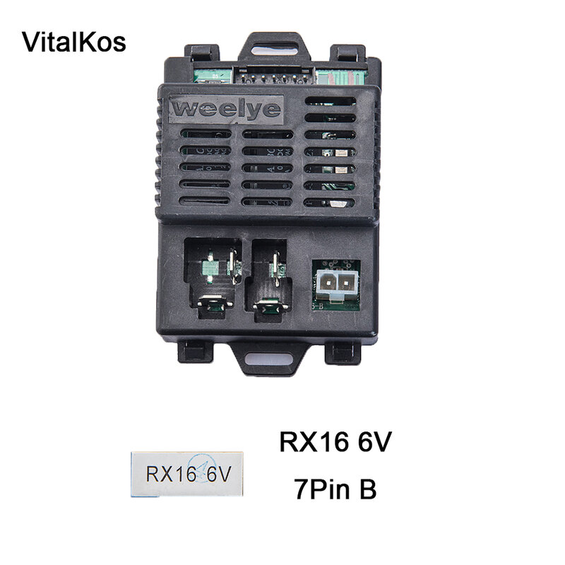 Vitalkos weelye RX16ตัวรับสัญญาณ6V (อุปกรณ์เสริม) รถยนต์ไฟฟ้าของเด็กตัวรับสัญญาณคุณภาพสูงเครื่องส่งสัญญาณบลูทูธ2.4กรัม