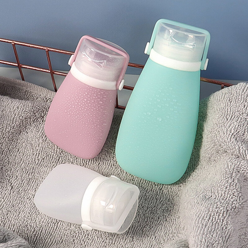 30/60/90ml Refillable Silicone Travel Bottle Leakproof Refillable Bottle For Shampoo Skin Care Products Portable Travel Supplies