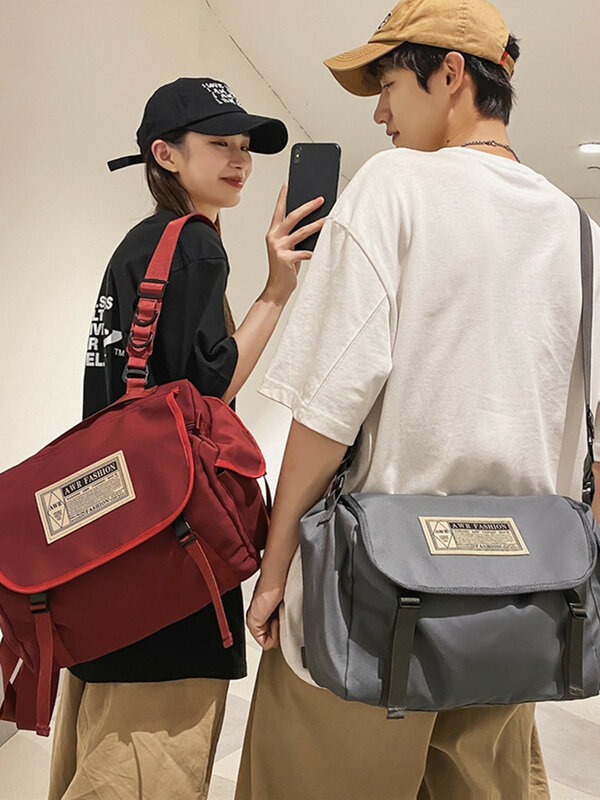 Деловая винтажная сумка-мессенджер для мужчин, рюкзак для студентов колледжа, портфель на плечо для учеников младшей и средней школы