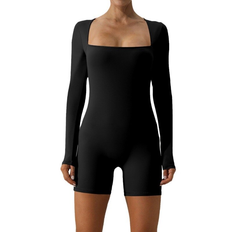 女性のためのセクシーなカジュアルジャンプスーツ,アンダーワイヤー,バレエ用のスリムフィット,長袖,1ピース,新しいコレクションS-XL