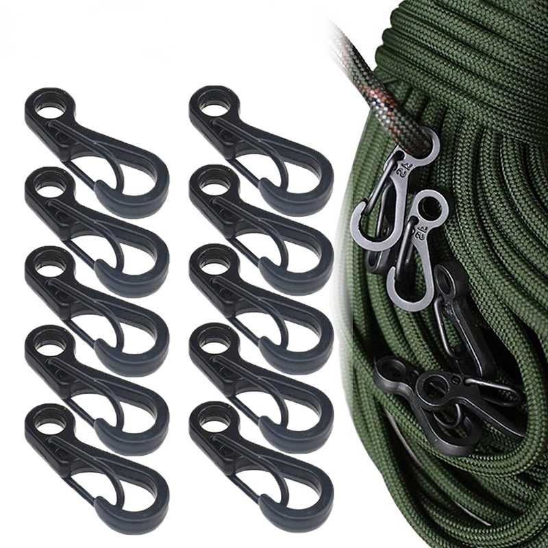 10 шт. мини SF Пружинные застежки для рюкзака альпинистские карабины EDC брелок для кемпинга крючки для бутылок Паракорд тактическое снаряжение для выживания