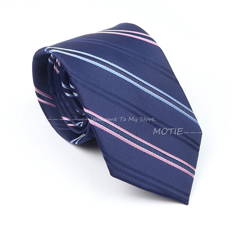 Anmutig karierte gestreifte Polyester Krawatten rot blau Krawatten Krawatte für Gruppe Party Büro Hemd Anzug Kragen Accessoires dekorativ