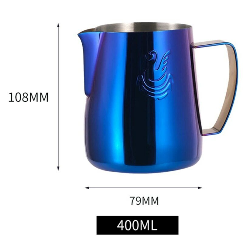 Nieuwe 400Ml Roestvrijstalen Melkschuimkop Koffiepitcher Crème Maker Barista Ambachtelijke Espresso Latte Art Kan Voor Thuis