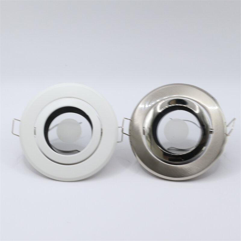 Round Surface Mounted Recessed Led IP44 Ceiling Downlight Fittings Fixture MR16 GU10 Bulb Holder Frame For Room
