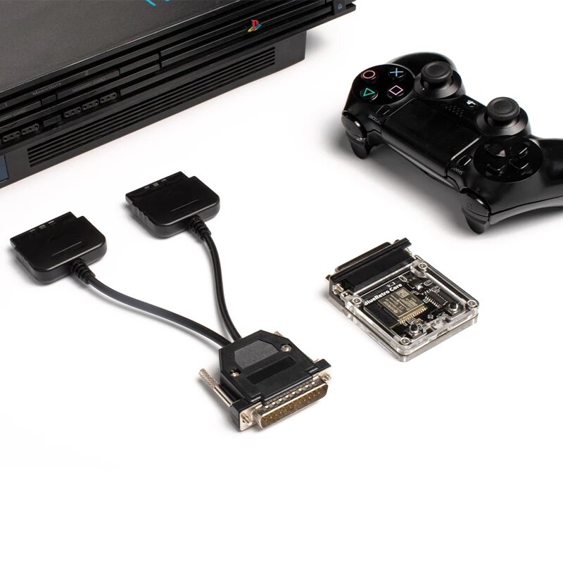 BlueRetro ไร้สายจอยควบคุมเกม Converter สำหรับ PS1 PS2 NGC N64 NES SNES DC SS GEN เกมตัวแปลงคอนโทรลเลอร์ Converter Cable