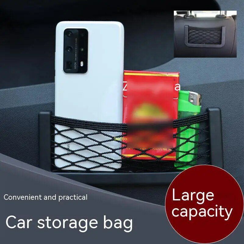 Car RV Storage Net Bag Flexible Nylon Portable Automotive Organizer Holder Pocket For Caravan Boat Camper Car Accessories