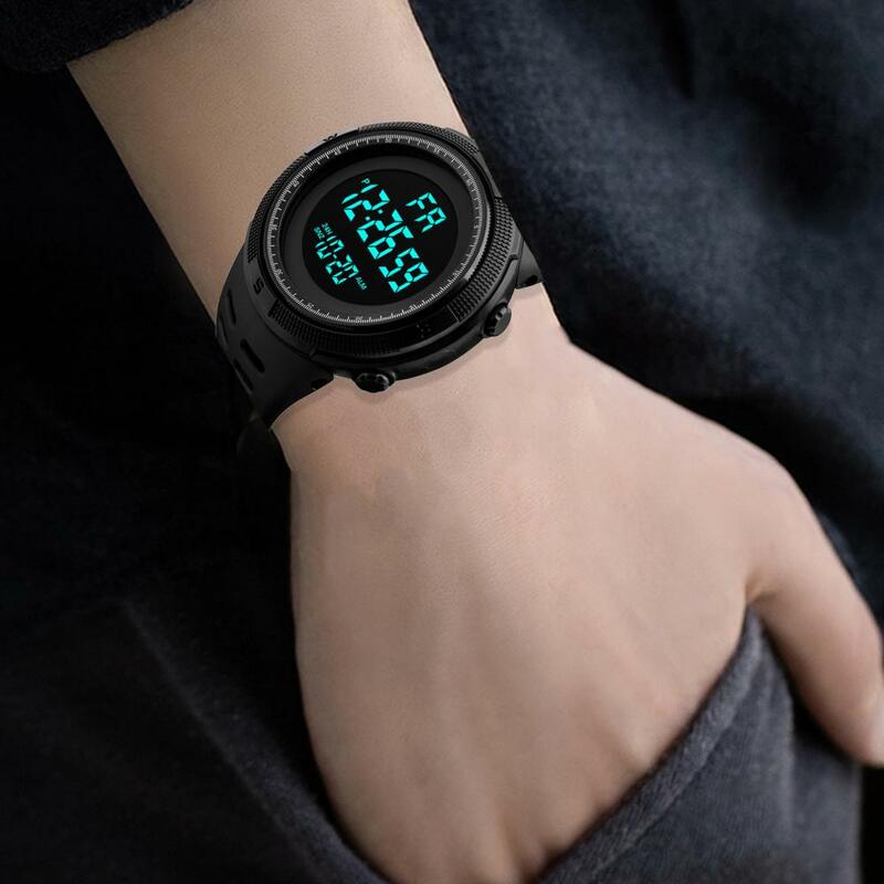Zegarek cyfrowy LED z elektroniką wodoodporny wyświetlacz daty i dnia zegarki sportowe chłopiec dziewczynka zegar elektroniczny Smart Watch