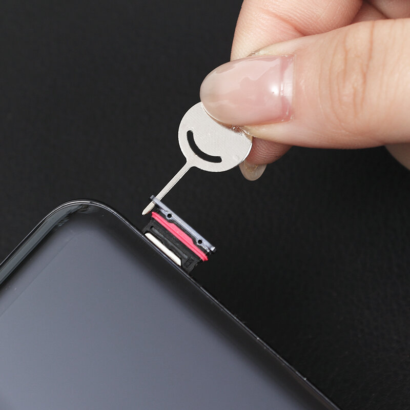 10 stylowa taca na karty SIM wysuwana narzędzie do wyjmowania wypychacza do iPhone iPad Samsung Xiaomi igła do otwierania kart SIM 10pc akcesoria Sim
