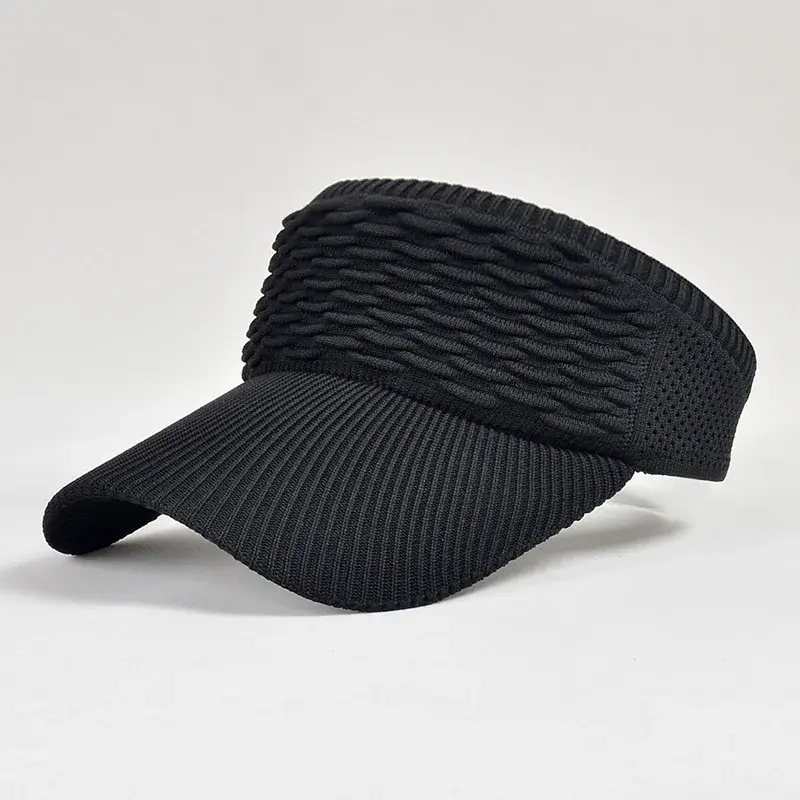 Nowy damski kapelusze przeciwsłoneczne anty-UV, oddychający, pusty górny daszki ochronne dla mężczyzn w tenisie golfowym, podróżny kapelusz na zewnątrz Sport na plaży