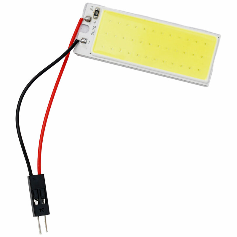 COB LED Light Panel with 16/24/36/48LED and T10 C5W Ba9s Socket for Car Interior Ceiling / Dome Light Low Power Consumption