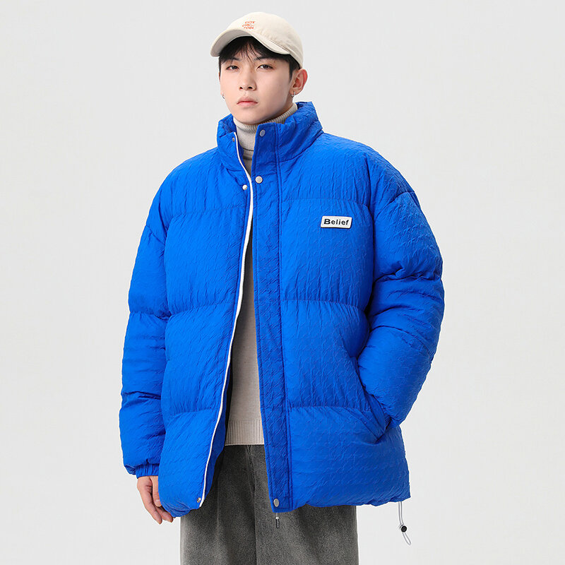 CAAYU 2022 Winter Unten Jacke Herrenmode Casual Harajuku Übergroßen Mantel Japanischen Streetwear Winddicht Outwear Unten Mantel Männlich