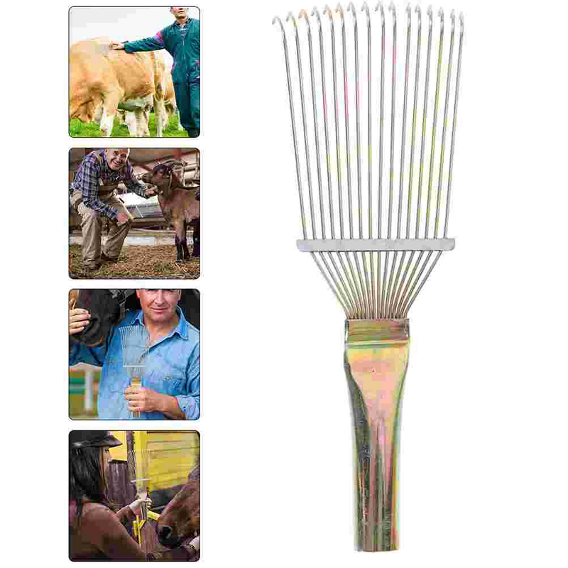 Lã Comb Brush para Grooming, Ferramentas de Massagem, Removedor De Cabelo De Cavalo, Pet Brush, Noivo