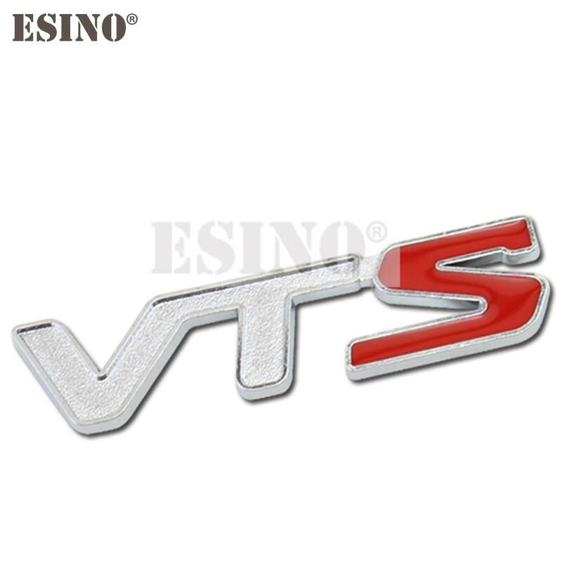 New Car Styling 3D Metal Chrome Zinc Alloy Emblem Badge Sticker Decal Fender Emblem Auto Accessory for VTS C2 C4 C5 C-Qurate
