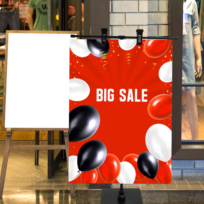 Banner Stands for Display Advertising Table Poster Holder Banners Retractable Pop Adjustable
