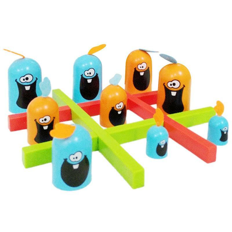 Tic-Tac-Toe Big Eat Small Gobble Bordspel Ouder-Kind Interactief Educatief Speelgoed Voor Kerstcadeaus