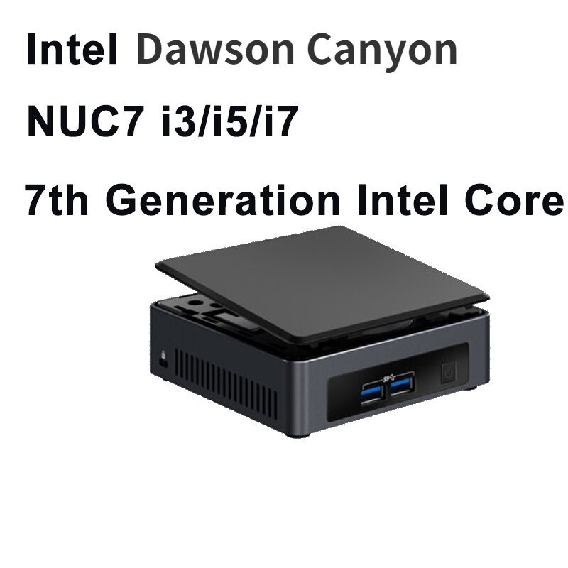 Ban Đầu Intel NUC7 Dawson HẺM NÚI NUC7 I3/I5/I7 DNXE Mà Không RAM Và HDD