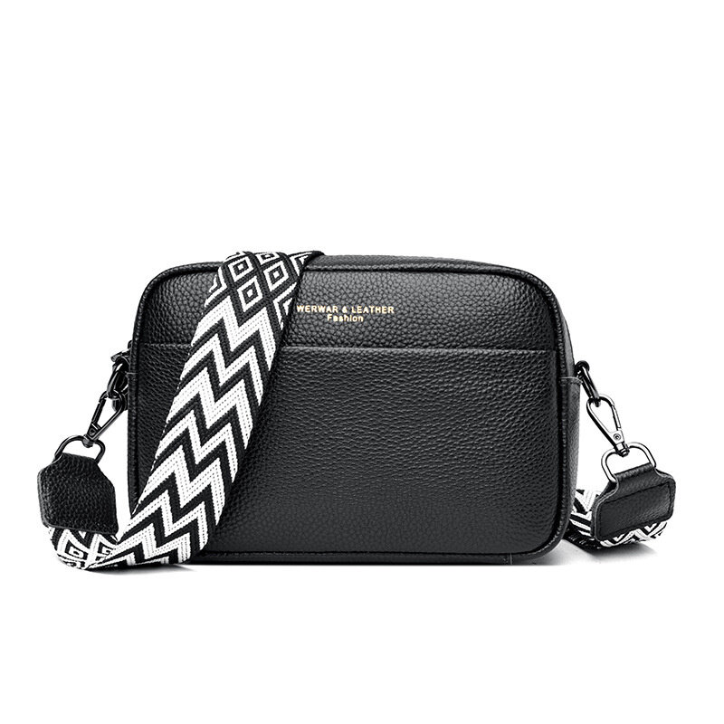 Simple Style Leather Shoulder Bags for Women Crossbody Handbag Purse Messenger Bag