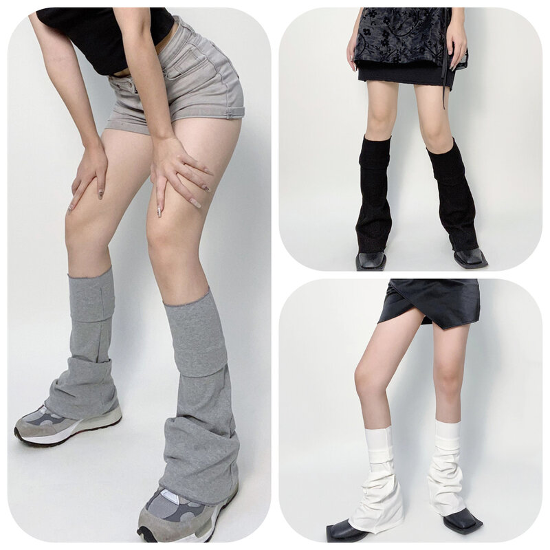 Neue stilvolle Winter warme Baumwolle Beinlinge für Frauen Mädchen Outdoor-Mode solide über Knie Leggings Bein abdeckungen Beinlinge