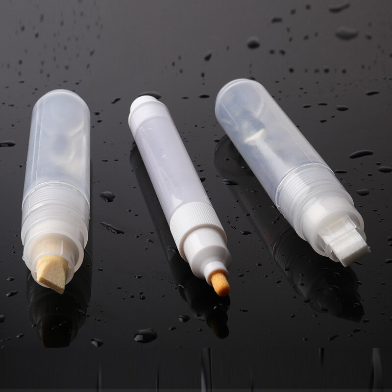 Caneta vazia de plástico repetitiva, Tubo Barris para Graffiti, Marcadores de giz líquido, Acessórios Paint Pen, 1Pc, 5mm, 8mm, 10mm