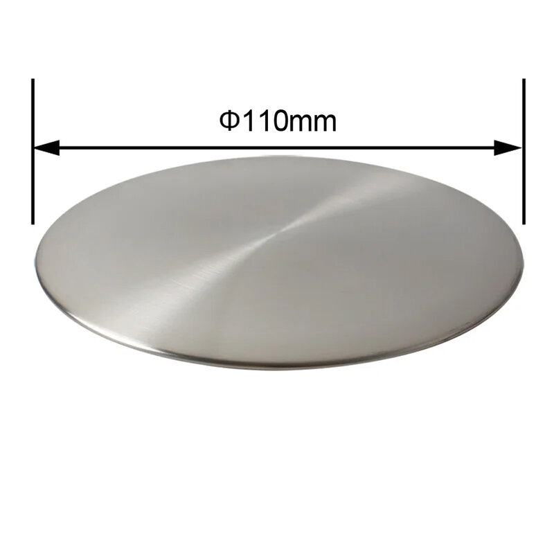 Sink Drain Cover Stainless Steel Kitchen Drain Seal Cover Sink Accessory 110/140mm Drainer Seal Stopper Drainage Tank Cover