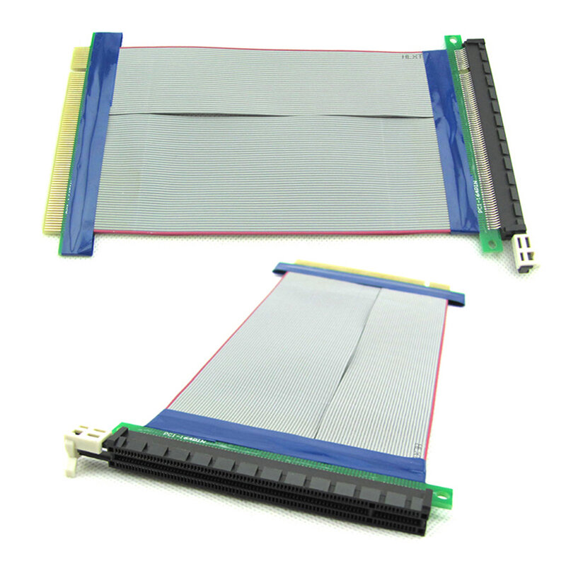 Riser Card Extender PCI E Ribbon Converter Cable, adaptador para ferramenta de mineração, Express, 19cm, Express, 16X a 16X