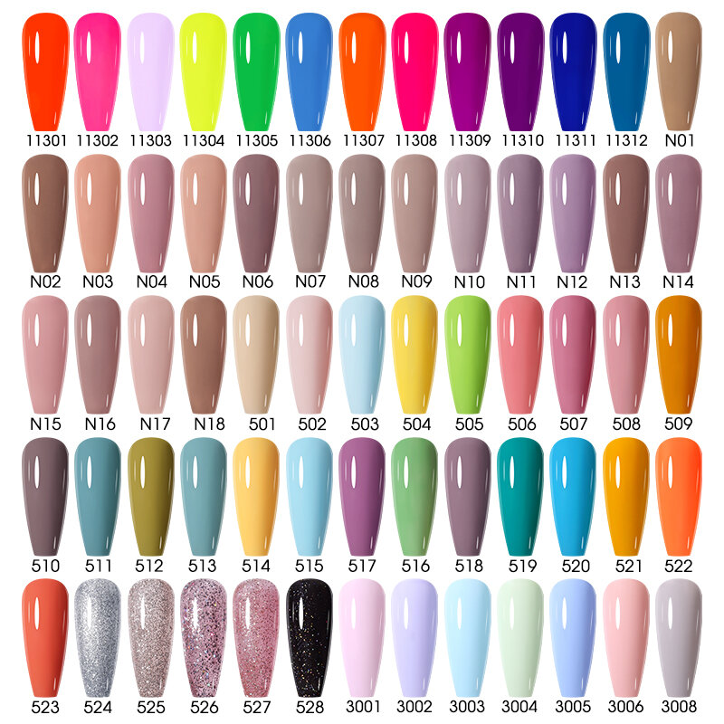 NAILCO-esmalte de uñas en Gel UV, barniz para manicura con diseño de Gellak rosa, colores morados, serie Lakiery Hybrydowe Vernis, 15ml