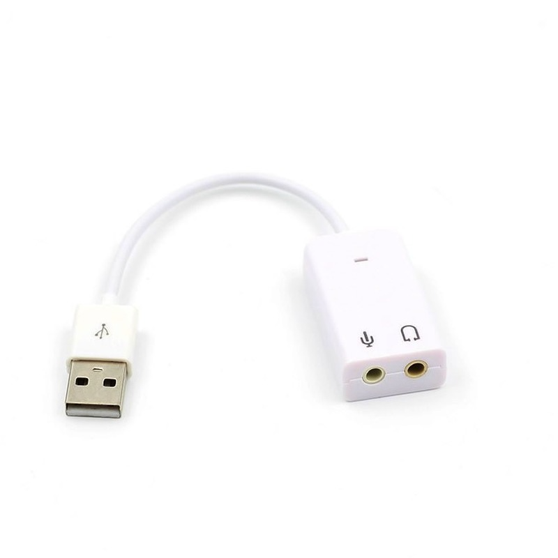 7.1 외장 USB 사운드 카드 잭, 3.5mm USB 오디오 어댑터 이어폰, 마이크 사운드 카드, 맥북 컴퓨터 노트북 PC용