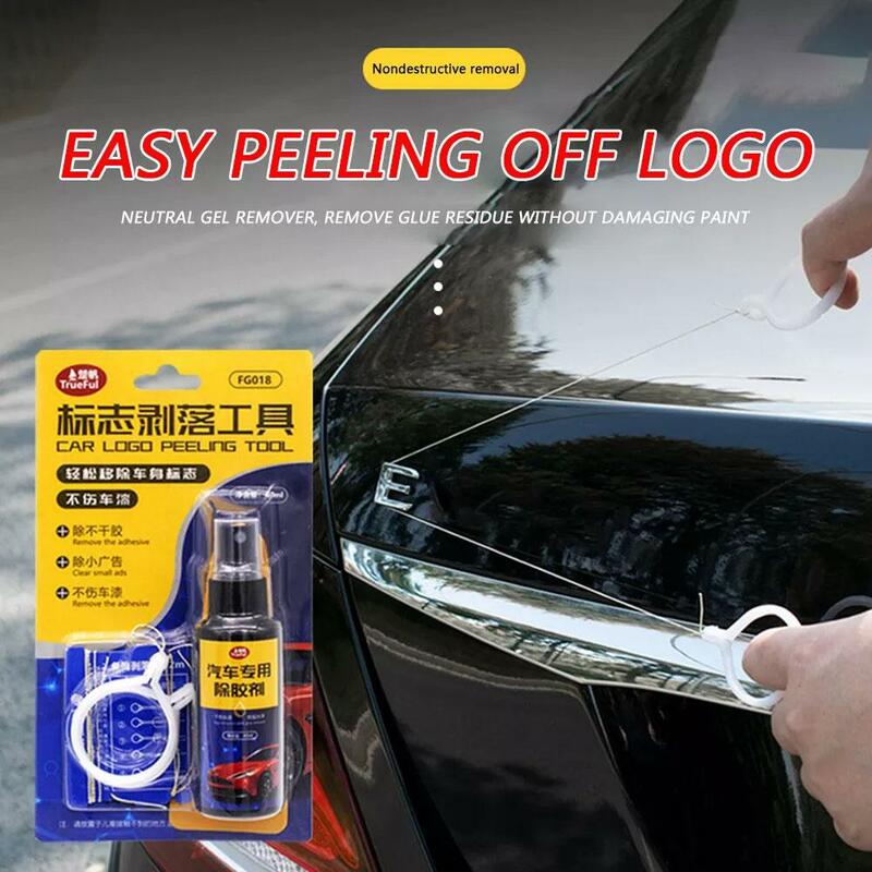 Car Adhesive Remover Car Logo Peeling Tool Car Scraper Adhesive Decal Emblem Badge Sticker Removal Surface Remove Lettering Y5P1