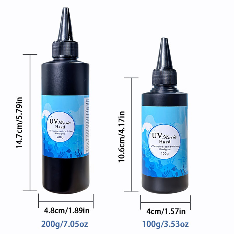 Highly Transparent Resin UV Glue Non-yellowing Odorless Fast Curing UV Glue for Heat Shrink Sheets Hand Dried Flowers