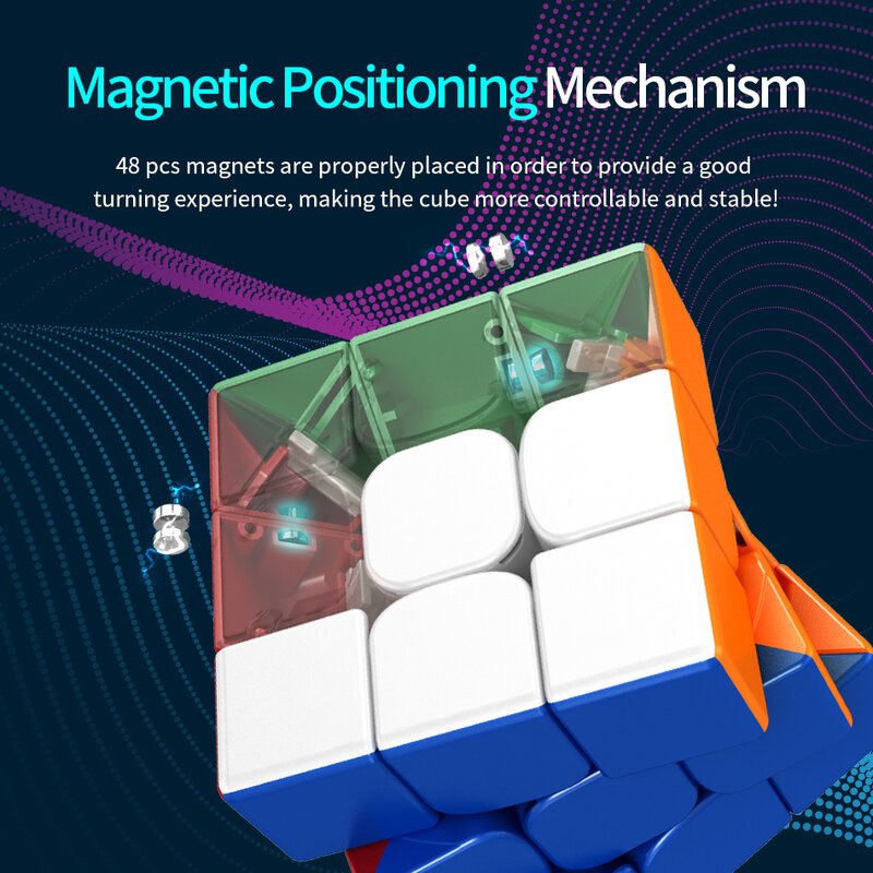 MOYU RS3M 2021 Maglev 최신 자기 부상 자기 마법 큐브, 전문 Fidget Toys R S3M Cubo Magico Puzzle